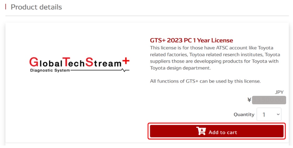 How to purchase GTS+ license for Toyota related company or supplier in ...